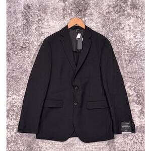 New Banana Republic Blazer 38 R Mens Slim Smart Weight Performance Jacket Black